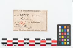 Etikett zu Bronzescheibenarming (NHMW-PRAE-026107)